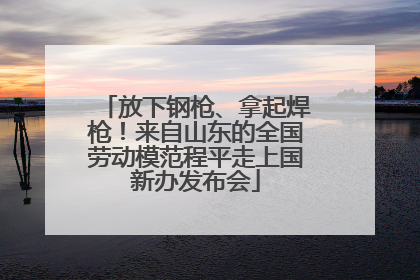 放下钢枪、拿起焊枪！来自山东的全国劳动模范程平走上国新办发布会