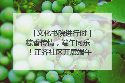 文化书院进行时｜粽香传情，端午同乐！正齐社区开展端午包粽子大赛