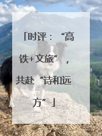 时评：“高铁+文旅”，共赴“诗和远方”