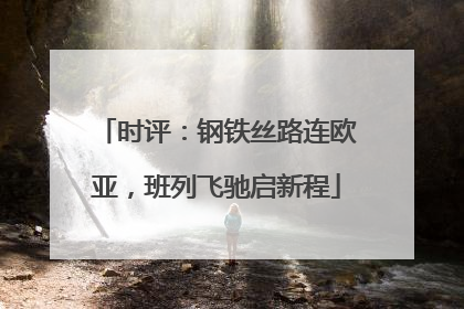时评：钢铁丝路连欧亚，班列飞驰启新程