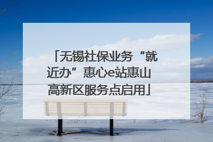 无锡社保业务“就近办”惠心e站惠山高新区服务点启用