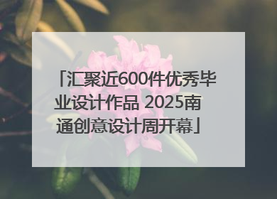 汇聚近600件优秀毕业设计作品 2025南通创意设计周开幕