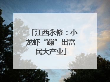 江西永修：小龙虾“蹦”出富民大产业