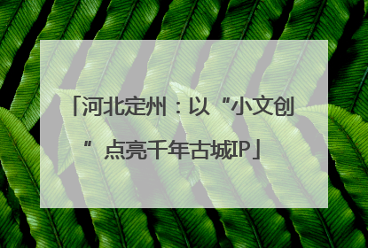 河北定州：以“小文创”点亮千年古城IP