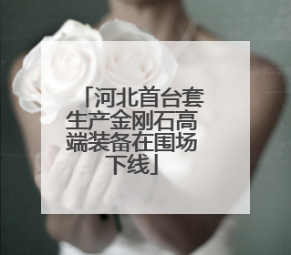 河北首台套生产金刚石高端装备在围场下线