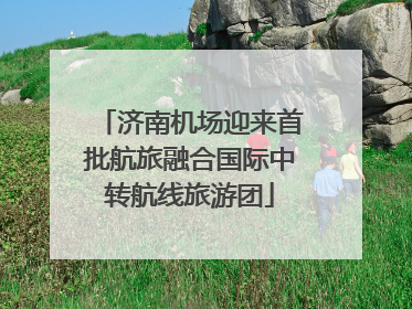 济南机场迎来首批航旅融合国际中转航线旅游团