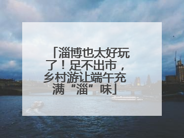 淄博也太好玩了！足不出市，乡村游让端午充满“淄”味