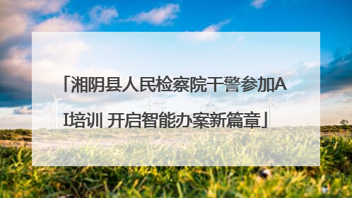 湘阴县人民检察院干警参加AI培训 开启智能办案新篇章