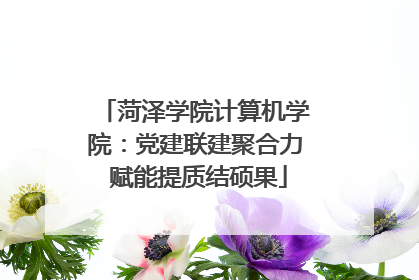 菏泽学院计算机学院：党建联建聚合力 赋能提质结硕果