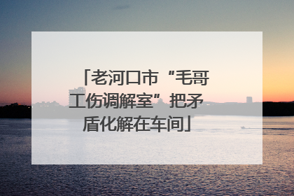 老河口市“毛哥工伤调解室”把矛盾化解在车间