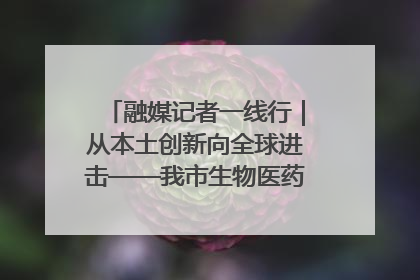 融媒记者一线行｜从本土创新向全球进击——我市生物医药产业破茧突围