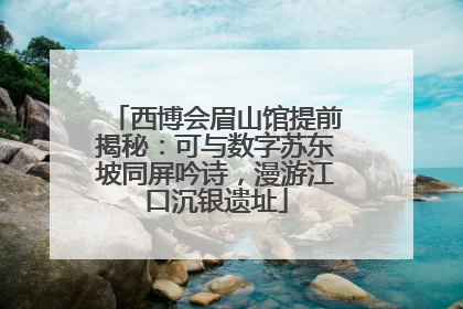 西博会眉山馆提前揭秘：可与数字苏东坡同屏吟诗，漫游江口沉银遗址