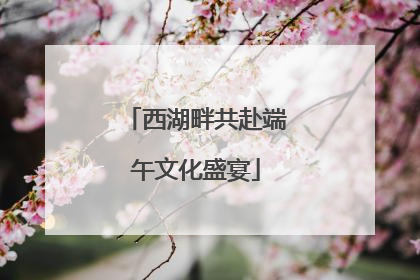 西湖畔共赴端午文化盛宴