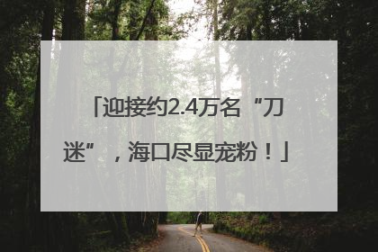 迎接约2.4万名“刀迷”，海口尽显宠粉！