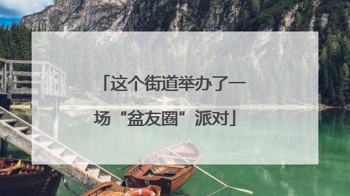 这个街道举办了一场“盆友圈”派对