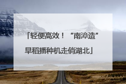 轻便高效！“南漳造”旱稻播种机走俏湖北