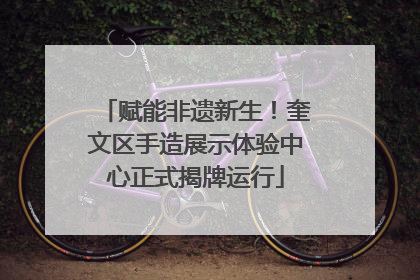 赋能非遗新生！奎文区手造展示体验中心正式揭牌运行