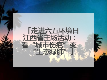 走进六五环境日江西省主场活动：看“城市伤疤”变“生态绿肺”