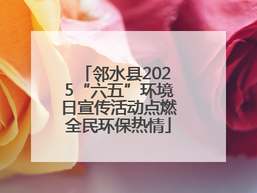 邻水县2025“六五”环境日宣传活动点燃全民环保热情