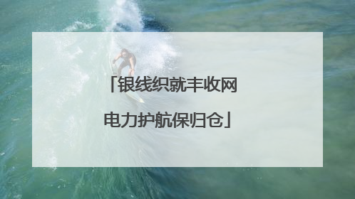 银线织就丰收网 电力护航保归仓