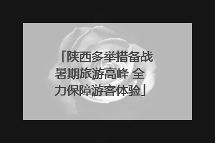 陕西多举措备战暑期旅游高峰 全力保障游客体验