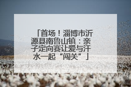 首场！淄博市沂源县南鲁山镇：亲子定向赛让爱与汗水一起“闯关”
