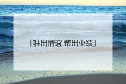 驻出情谊 帮出业绩