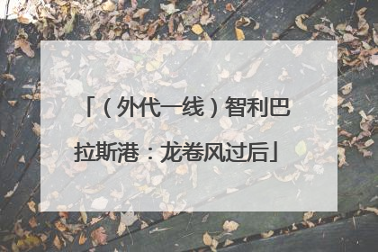 （外代一线）智利巴拉斯港：龙卷风过后