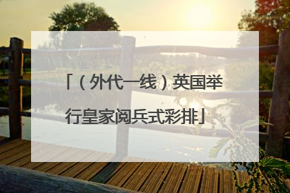 （外代一线）英国举行皇家阅兵式彩排