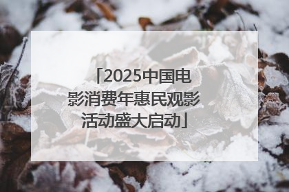 2025中国电影消费年惠民观影活动盛大启动