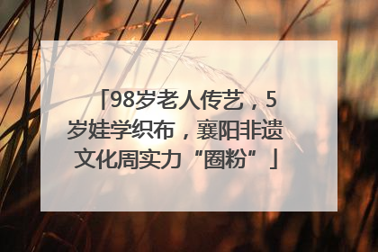 98岁老人传艺，5岁娃学织布，襄阳非遗文化周实力“圈粉”
